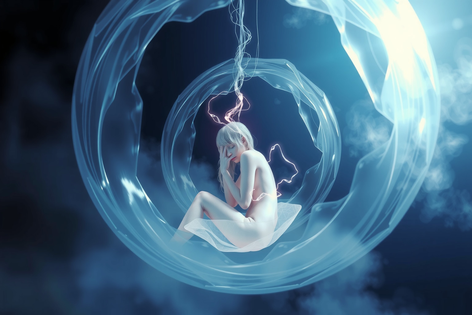 Sognare contrazioni in solitudine riflette ansia e isolamento emotivo profondo.