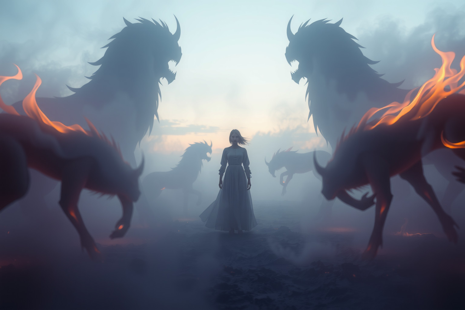 Sognare animali feroci senza paura simboleggia coraggio e forza interiore.