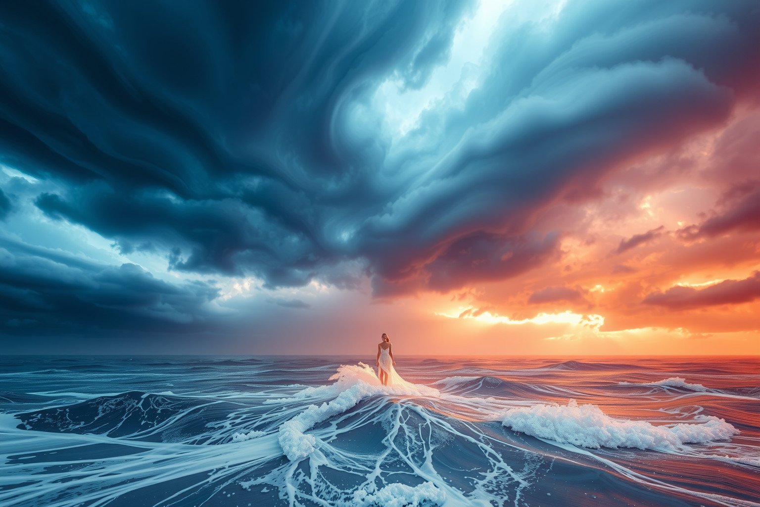 Sognare tempeste simboleggia lotte interiori e cambiamenti imminenti.