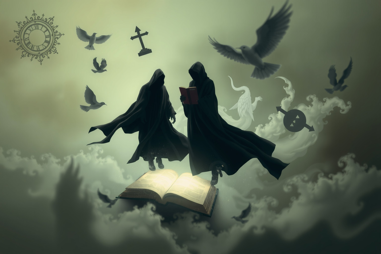 Sognare un duello accademico riflette conflitti interiori e sfide mentali.