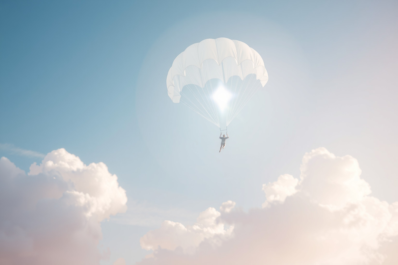 Sognare atterrare dolcemente indica superamento tranquillo di difficoltà.