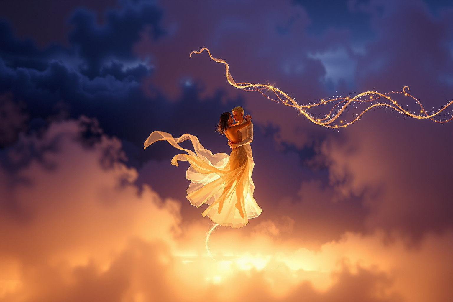 Sognare di ballare con una persona cara simboleggia armonia e connessione.