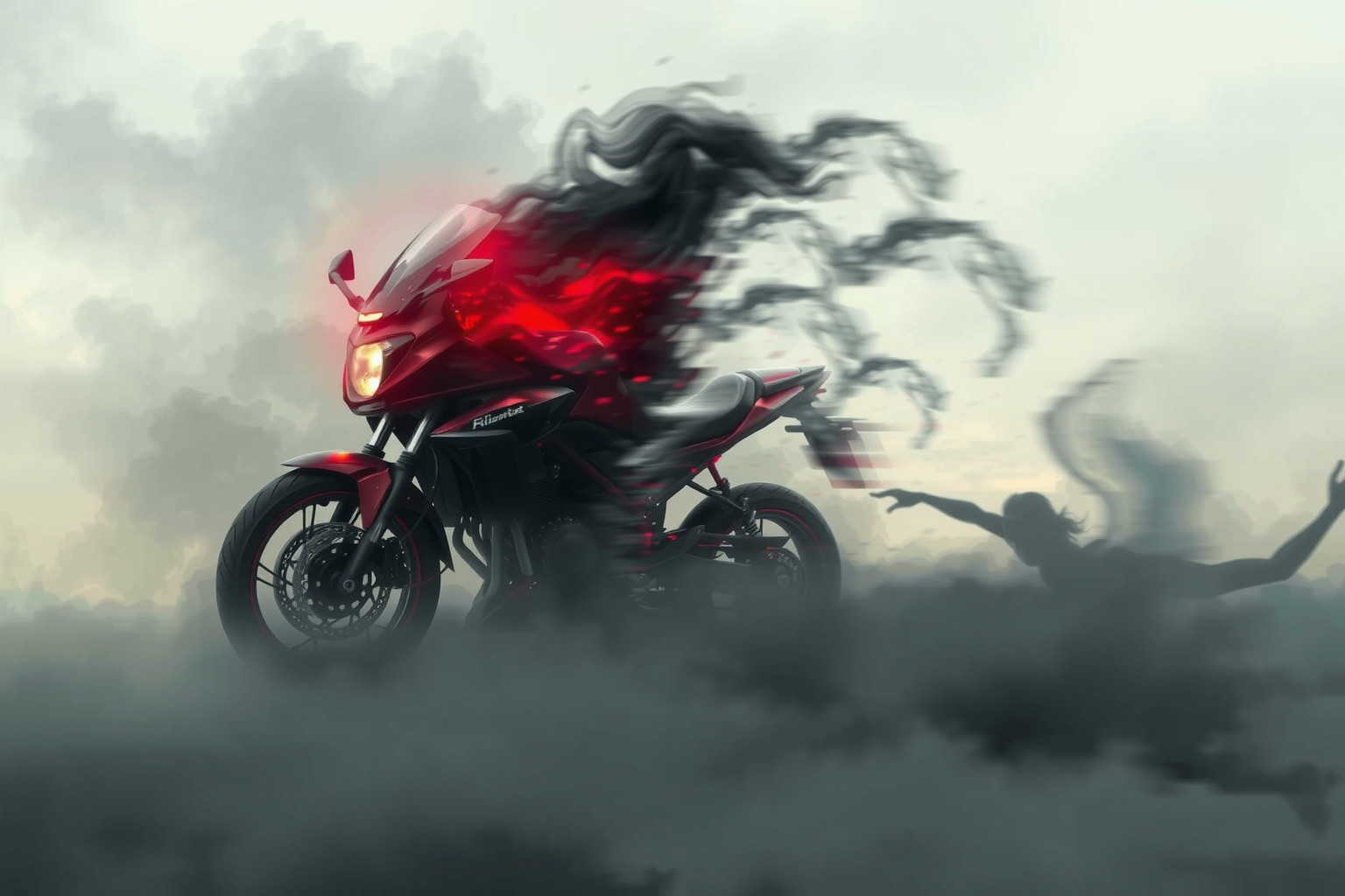 Sognare di cadere da un Ducati riflette paura e perdita controllo.