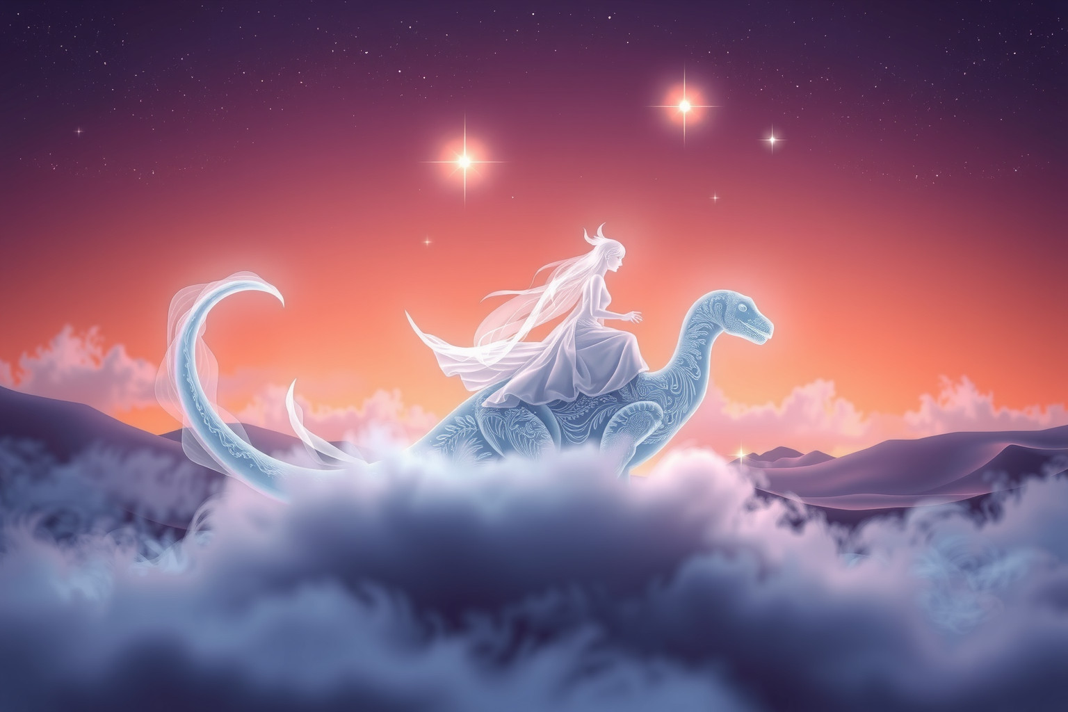 Sognare di cavalcare un dinosauro simboleggia potere e controllo interiore.