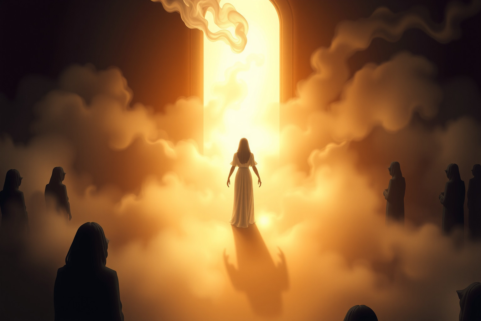 Sognare l'assoluzione simboleggia liberazione da colpe interiori nascoste.