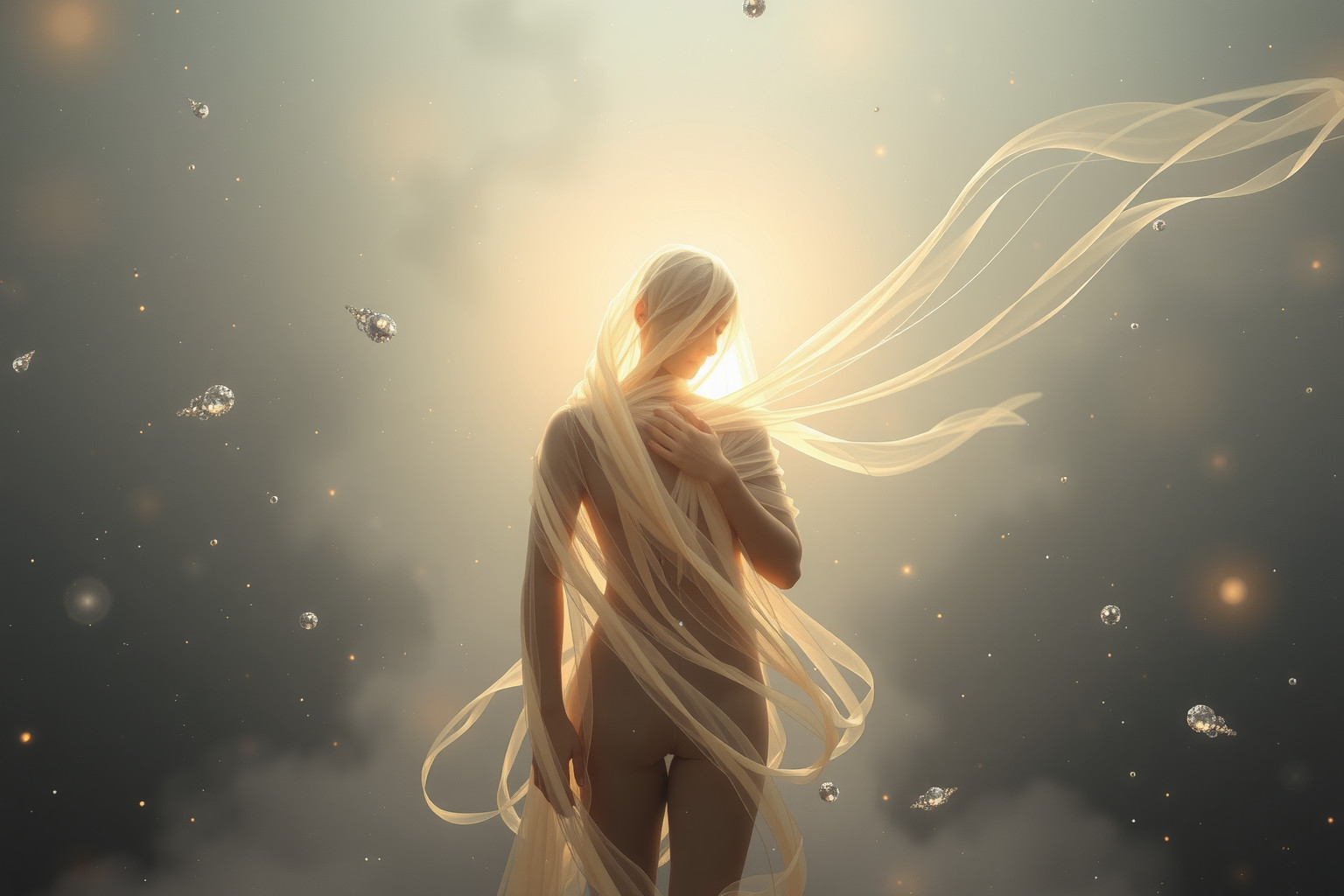 Sognare argento avvolgente simboleggia protezione e isolamento emotivo.