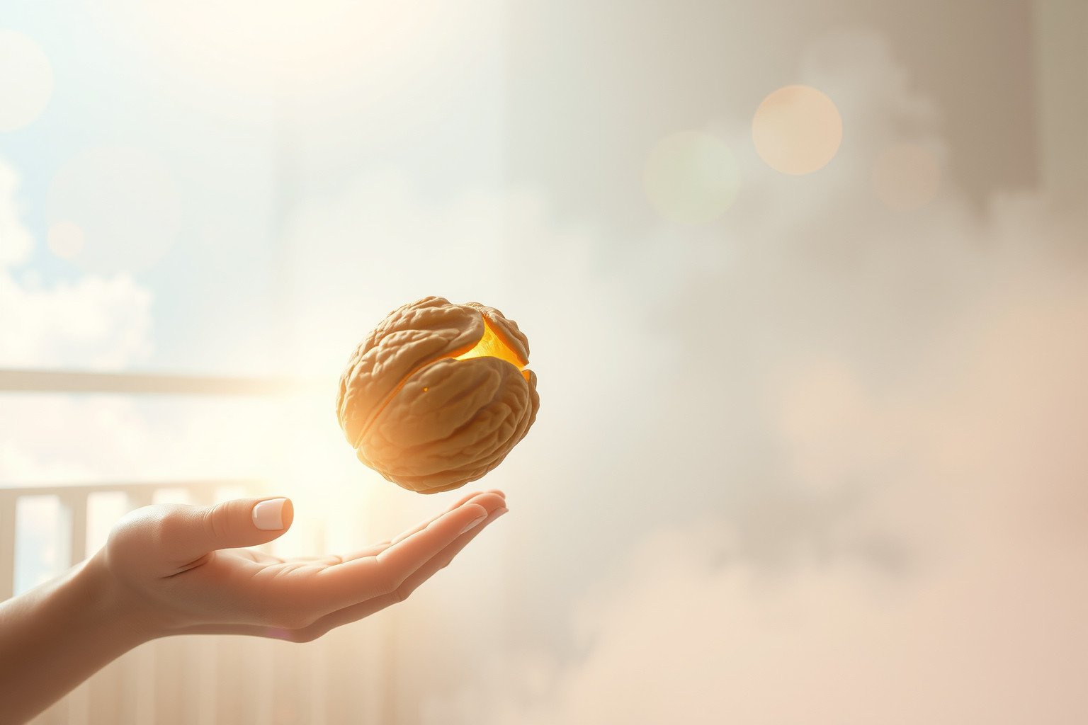 Sognare una noce che colpisce indica una sfida improvvisa.