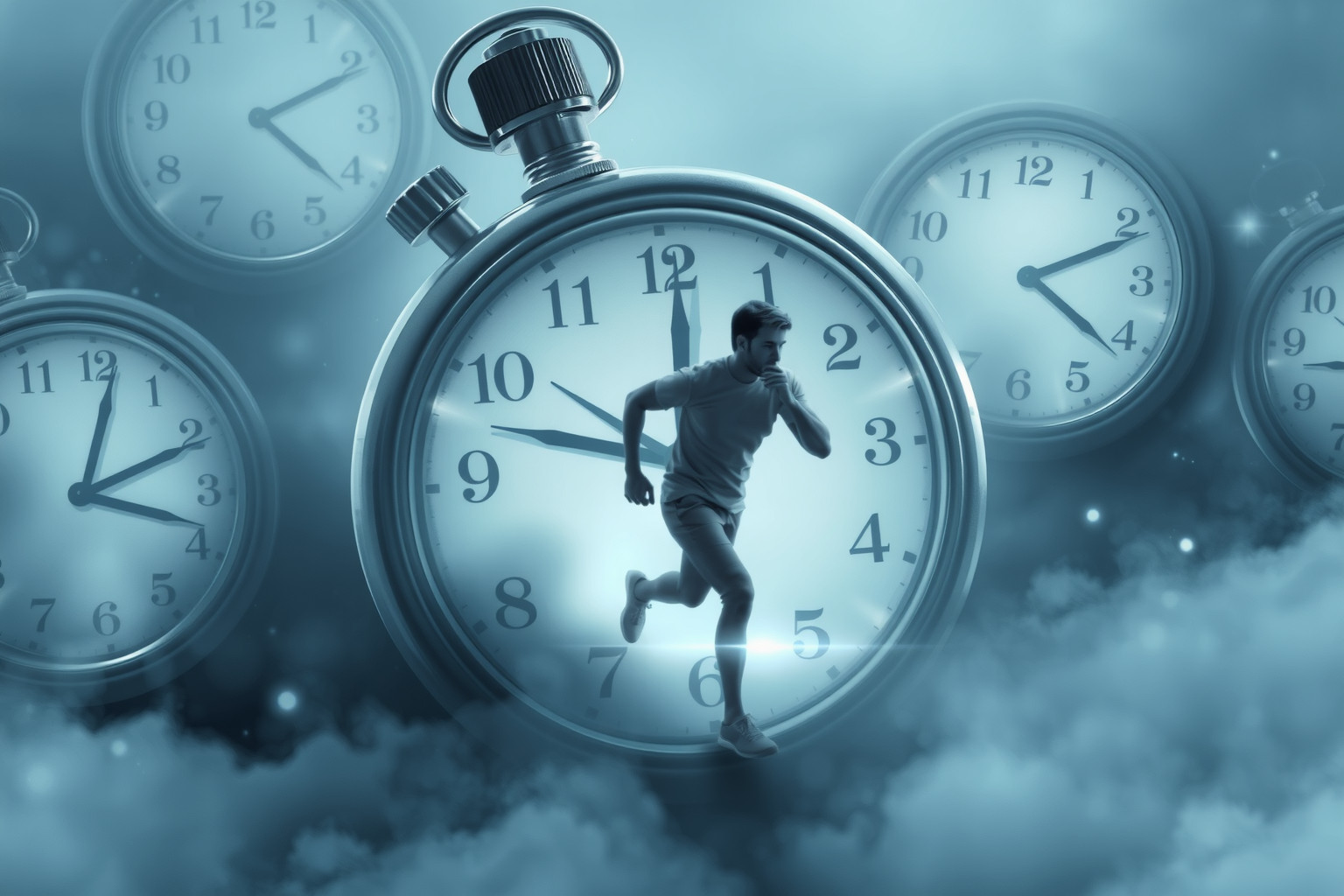 Sognare un cronometro inseguitore riflette ansia legata al tempo.