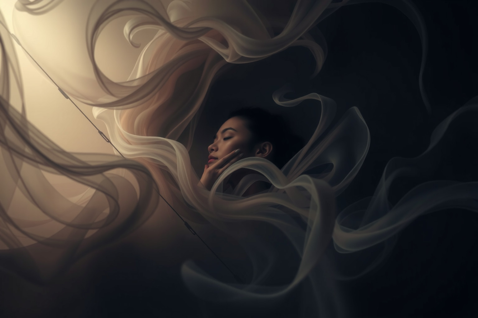 Sognare soffocamento indica stress opprimente e ansia interiore.