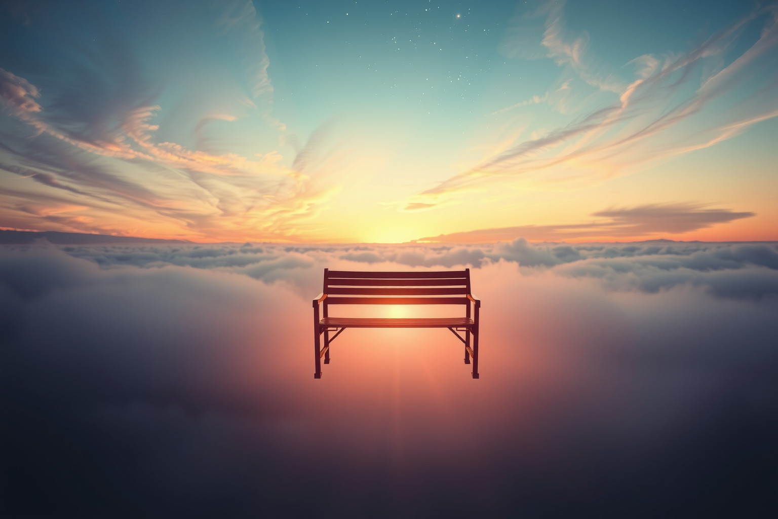 Sognare la solitudine su una panchina al tramonto simboleggia riflessione interiore.