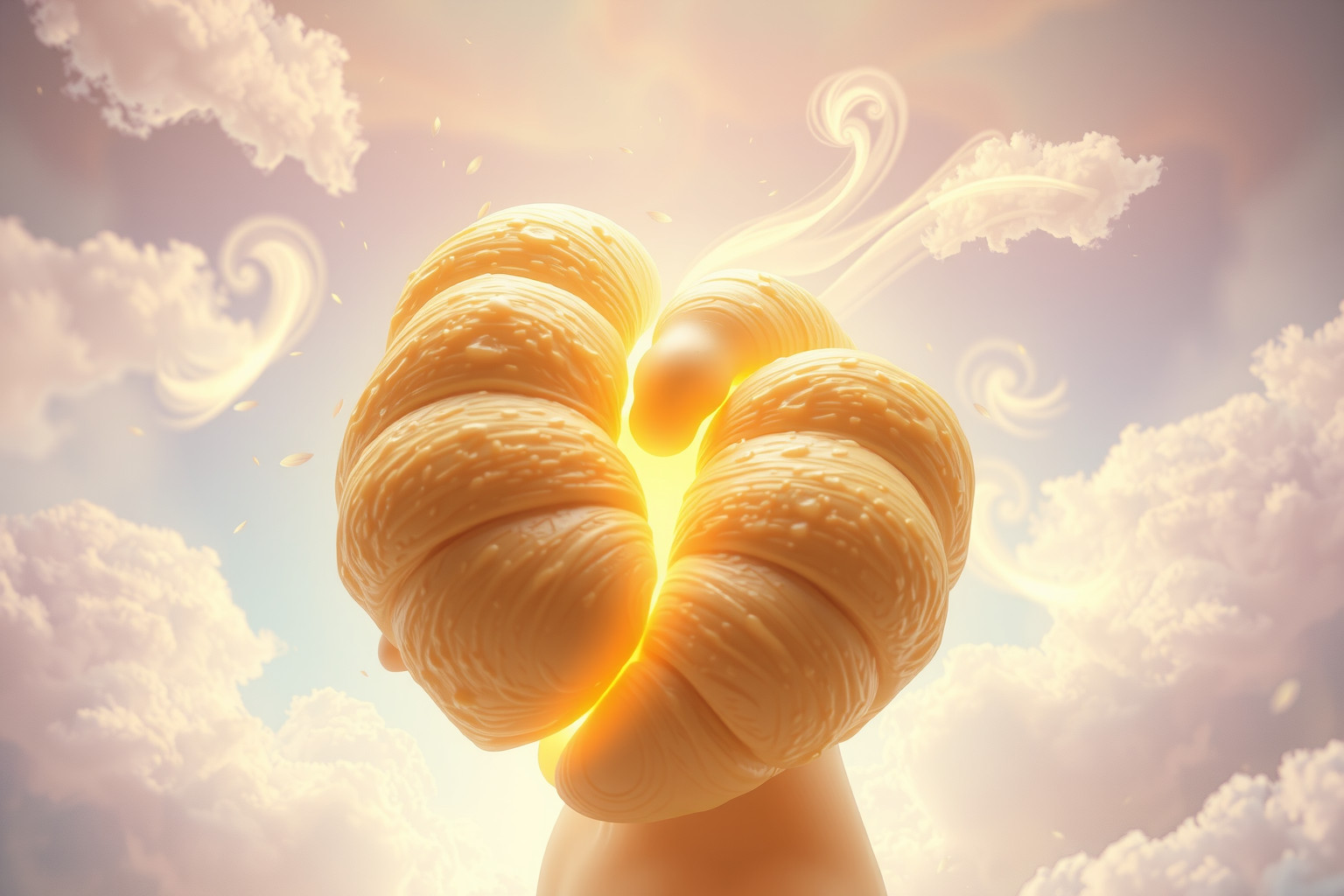 Sognare croissant trasformato simboleggia cambiamenti dolci e inaspettati.