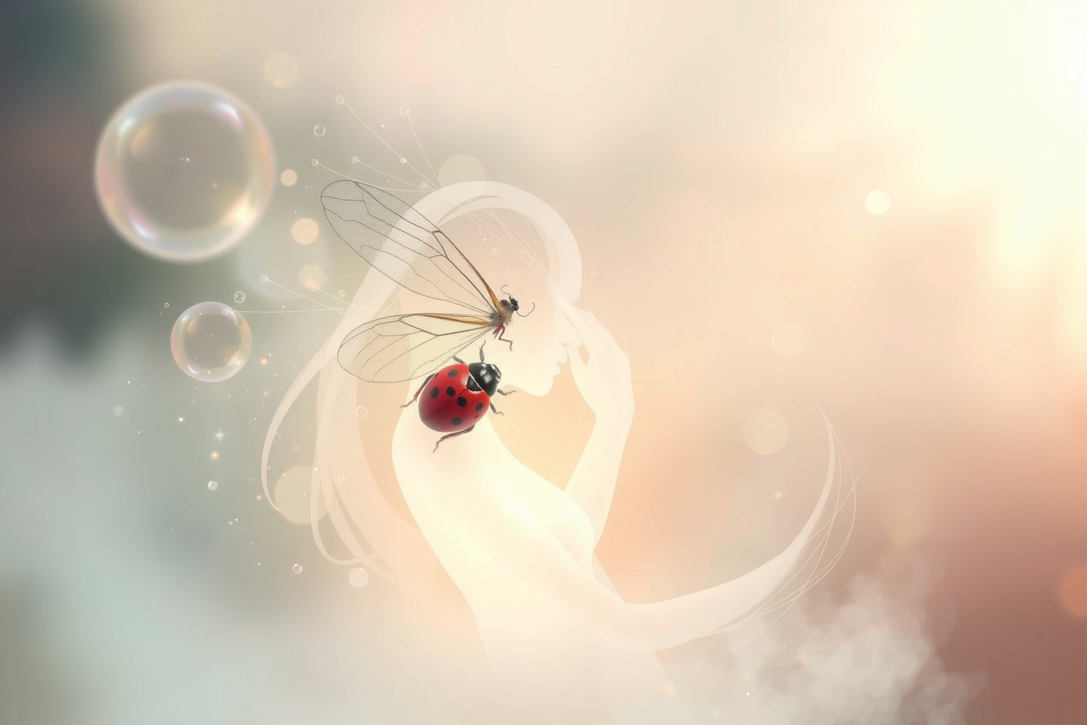 Sognare coccinelle simboleggia fortuna e protezione divina futura.