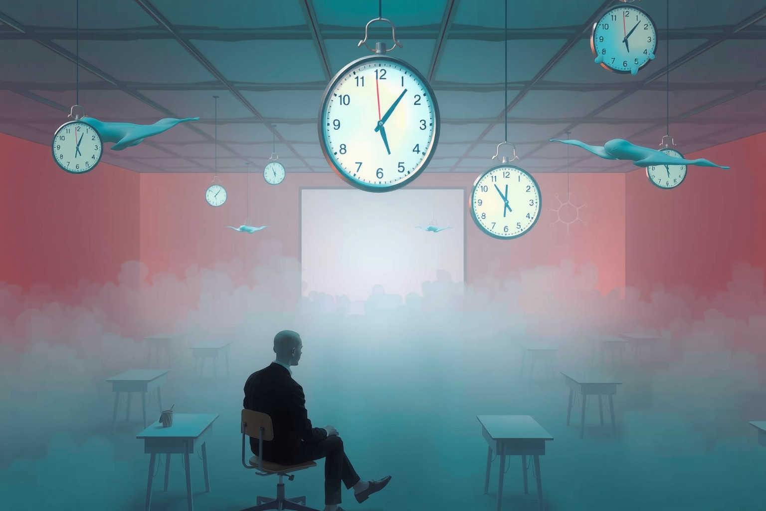 Sognare un corso noioso riflette insoddisfazione e desiderio di cambiamento.