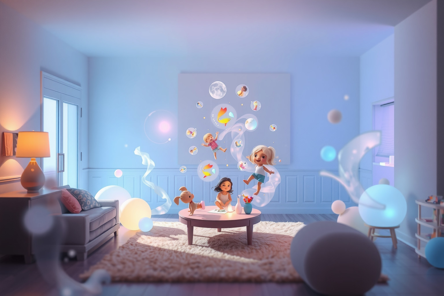 Sognare di giocare nel soggiorno simboleggia gioia e armonia familiare.