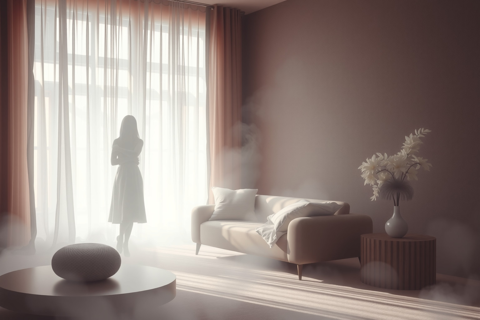 Sognare di nascondersi nel soggiorno riflette ansia e bisogno di sicurezza.