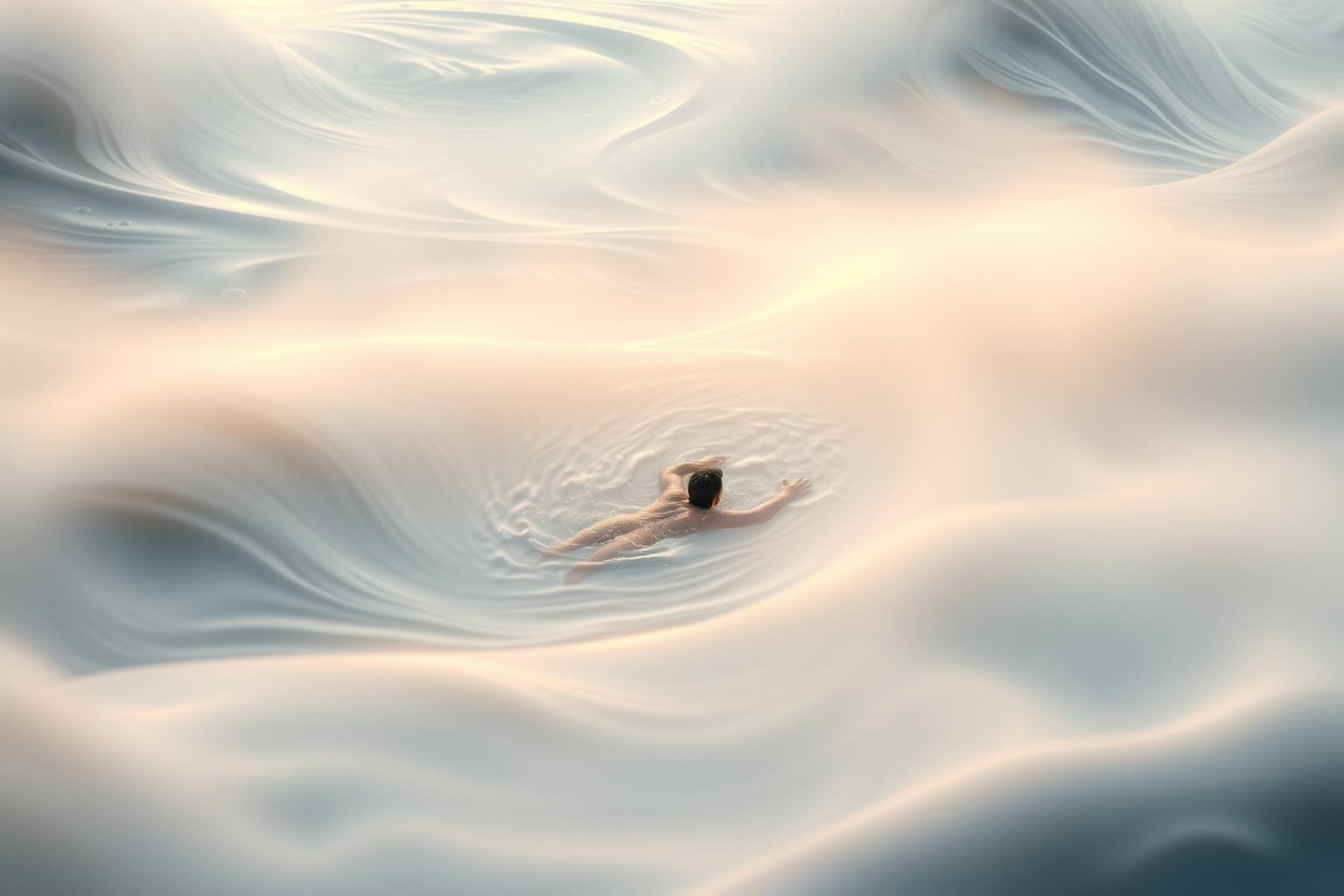 Sognare di nuotare controcorrente simboleggia lotta e resistenza interiore.