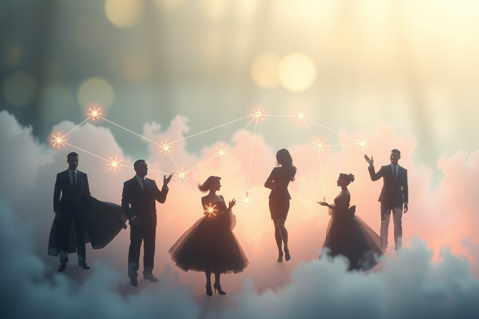 Sognare amici influenti riflette desiderio di riconoscimento sociale e potere.