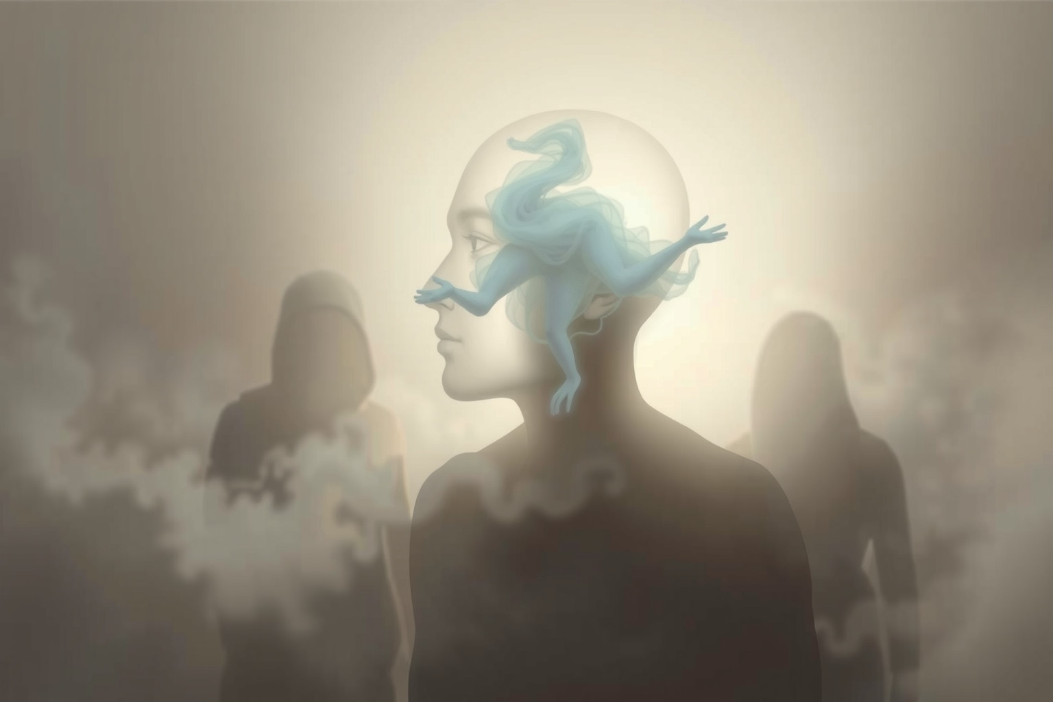 Sognare colpo testa sconosciuto indica shock emotivo improvviso.