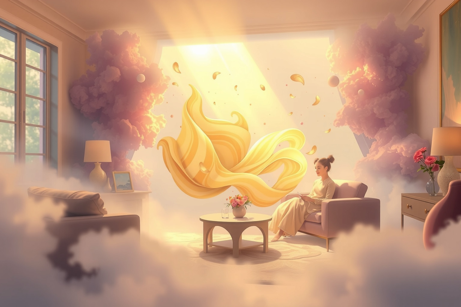 Sognare di ridere nel soggiorno simboleggia felicità e armonia familiare.