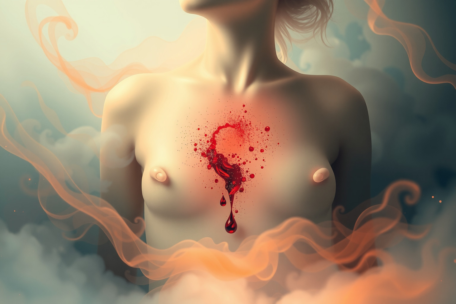 Sognare sangue da ferita simboleggia perdite emotive o vitalità.