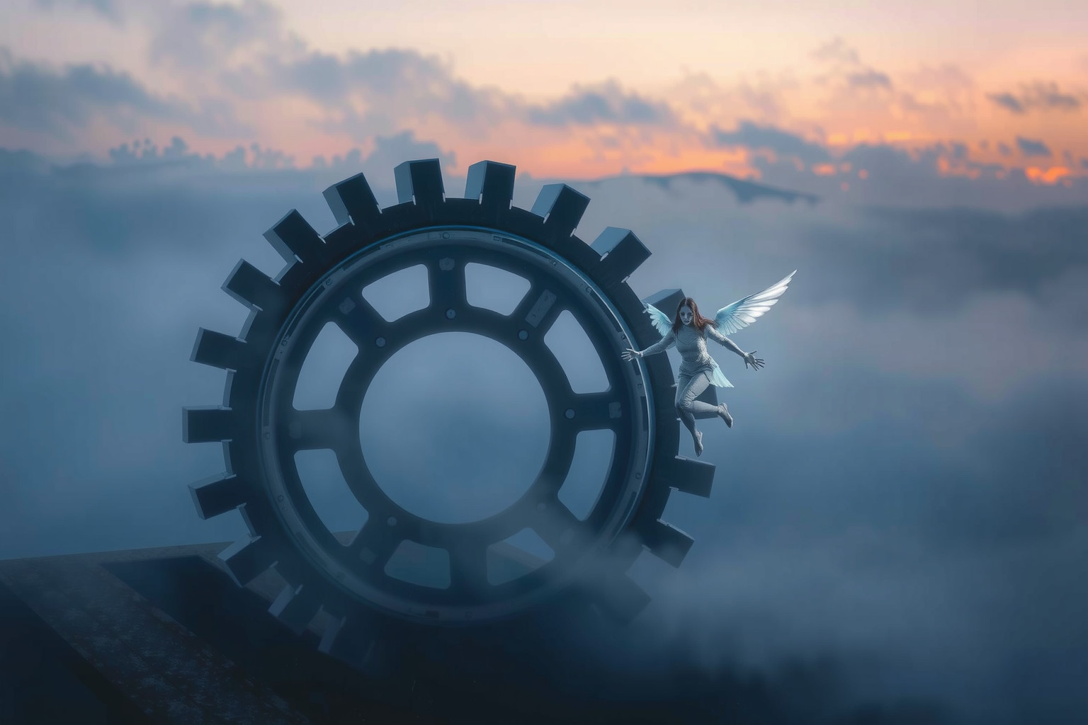 Sognare di scappare da un rullo dentato simboleggia paura di controllo.