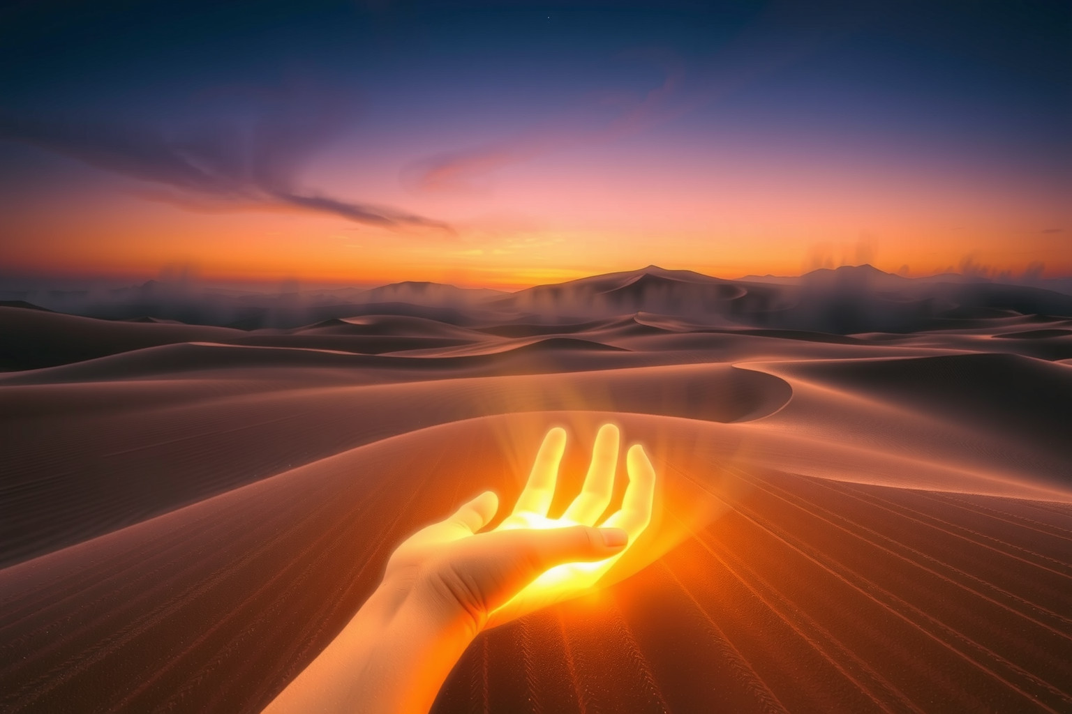 Sognare di scavare nel deserto simboleggia ricerca interiore profonda.