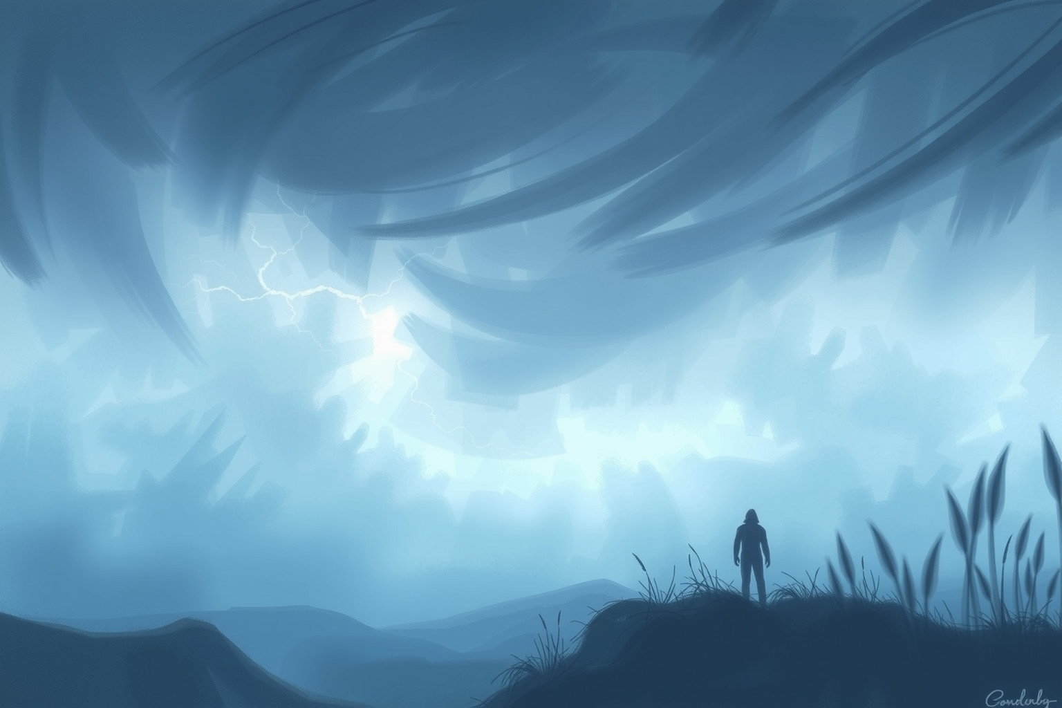 Sognare tuono ed estraneo indica cambiamenti improvvisi nella vita.