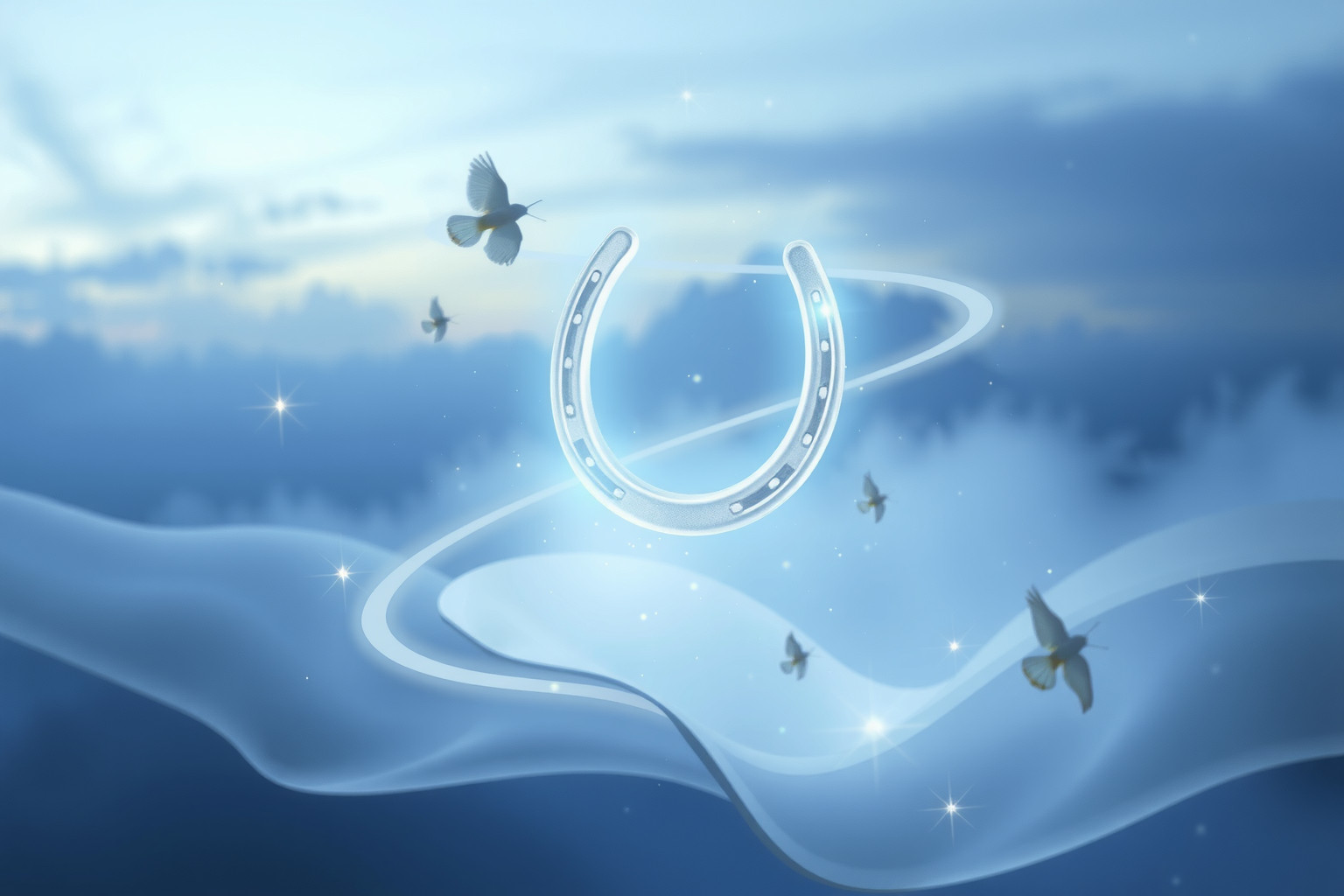 Sognare un ferro di cavallo d'argento simboleggia fortuna e protezione speciale.