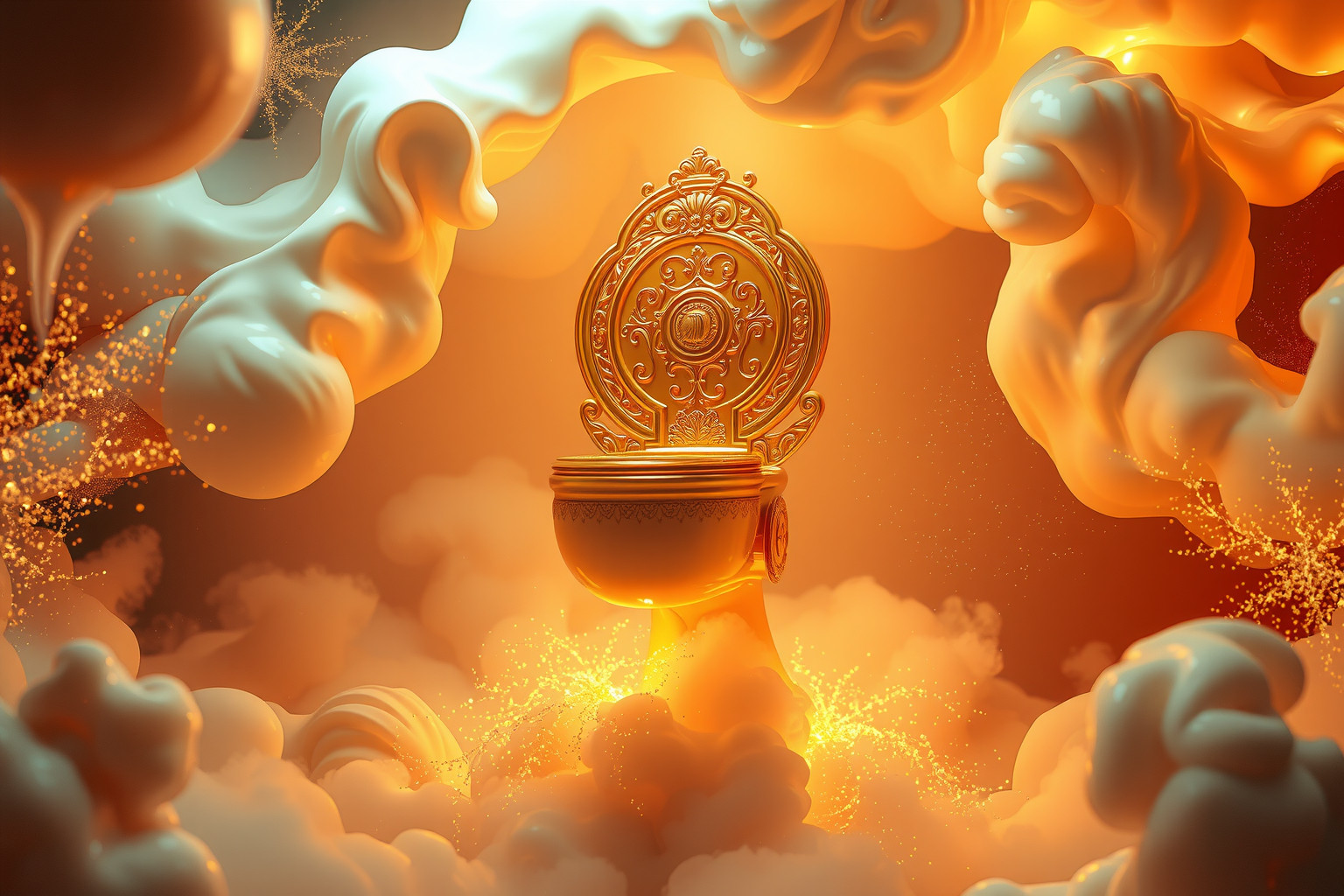 Sognare un gabinetto d'oro simboleggia ricchezza interiore e prestigio.