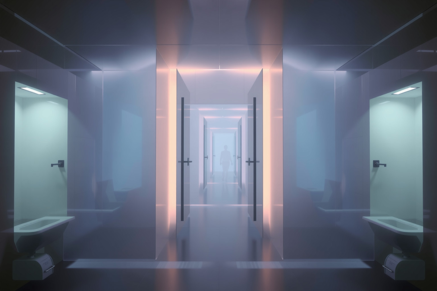 Sognare un gabinetto pubblico indica bisogno di privacy e liberazione.