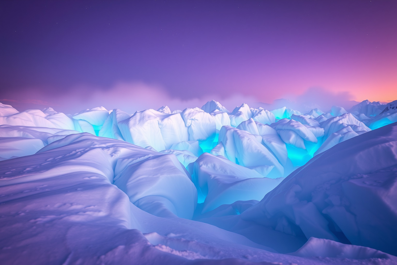 Sognare un ghiacciaio colorato simboleggia emozioni vibranti e trasformazioni.