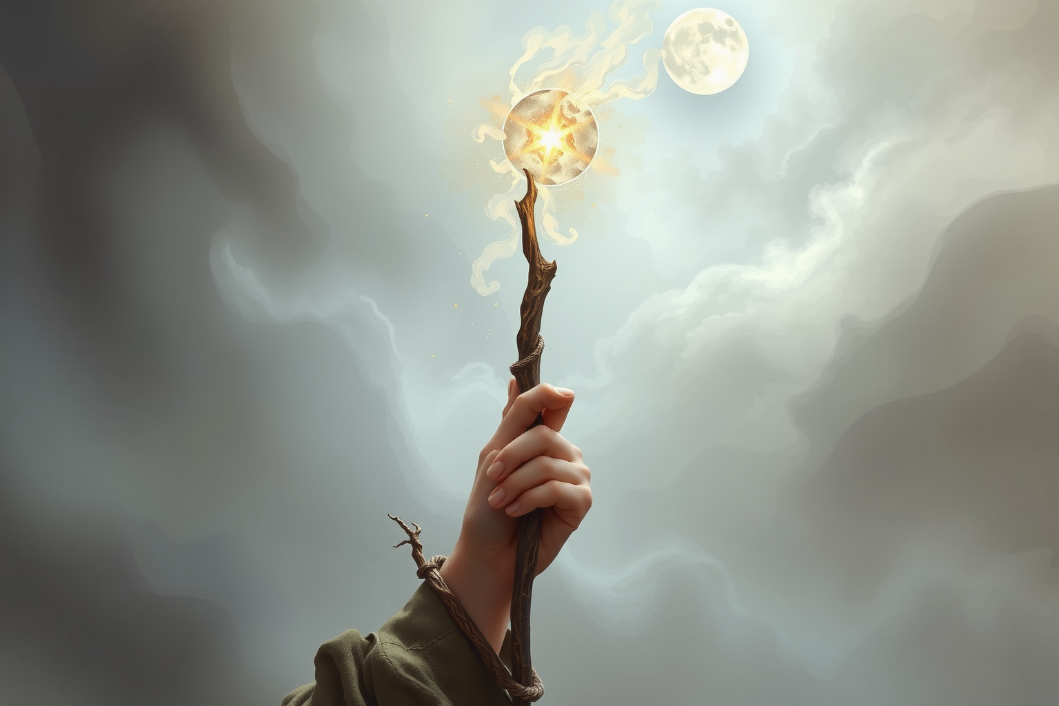 Sognare un bastone di nocciola indica forza e protezione personale.