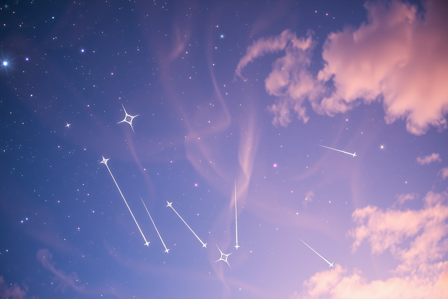 Sognare stelle cadenti simboleggia desideri pronti a realizzarsi.