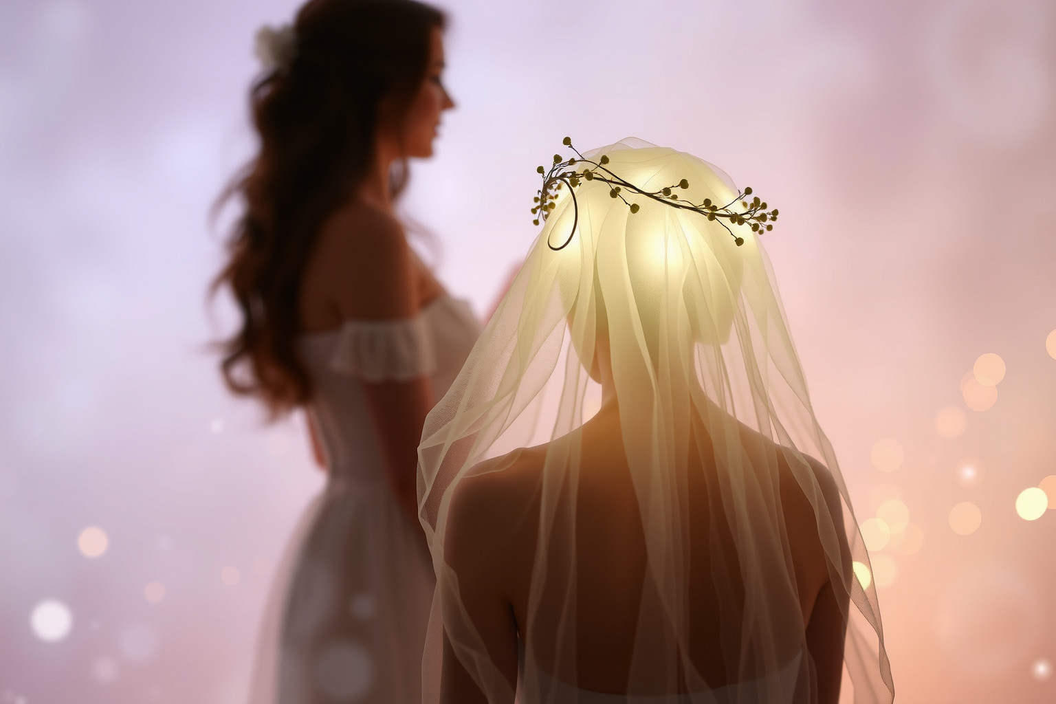 Sognare una ghirlanda nuziale su un altro simboleggia invidia o desiderio.