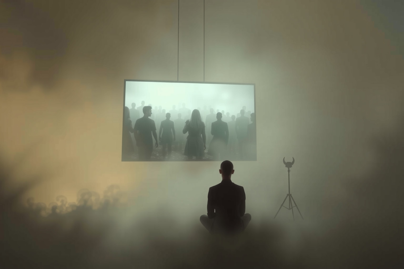 Sognare una protesta in tv riflette distacco emotivo e passività.