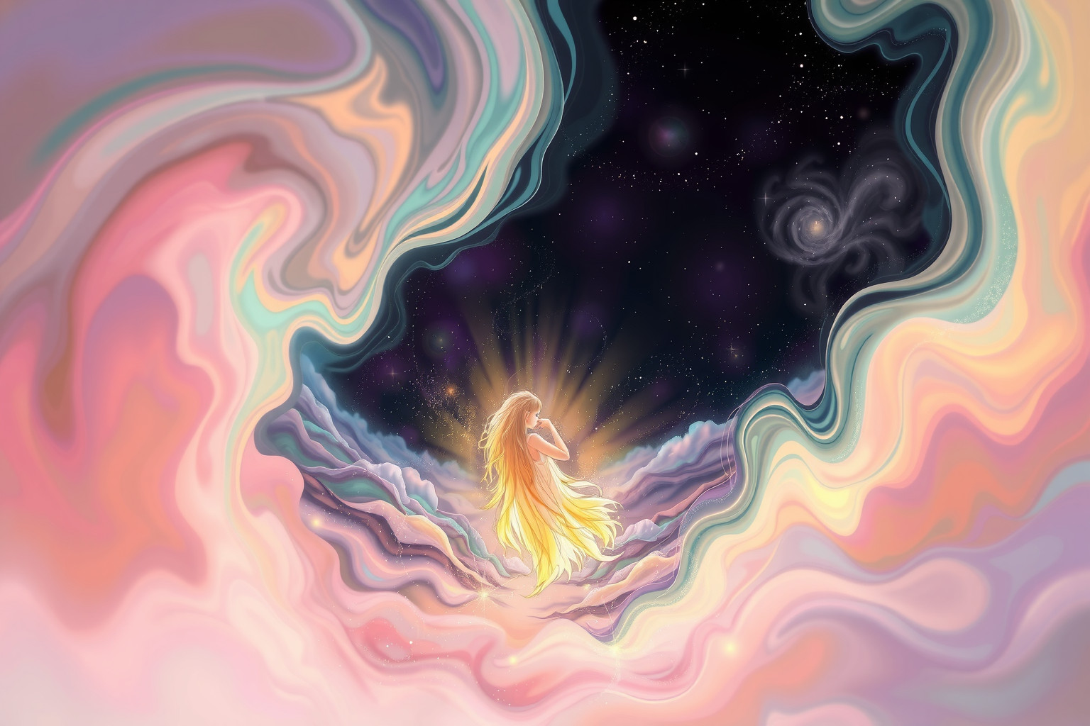 Sognare altri mondi in trance riflette il desiderio di evasione interiore.