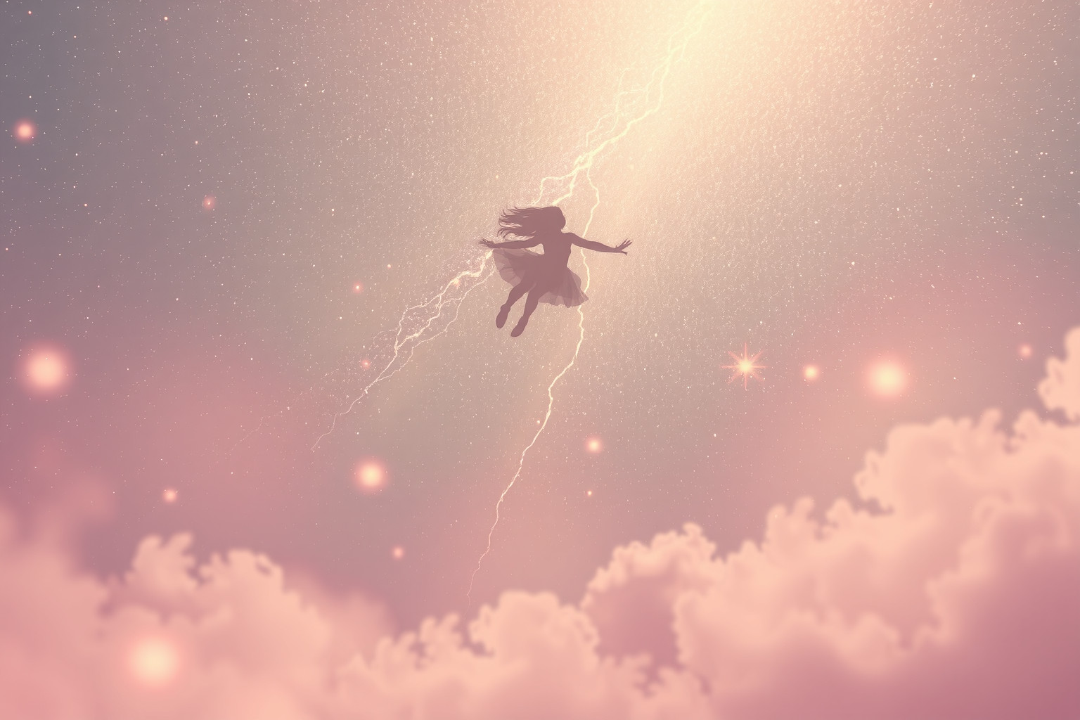 Sognare di volare tra stelle simboleggia libertà e aspirazioni elevate.