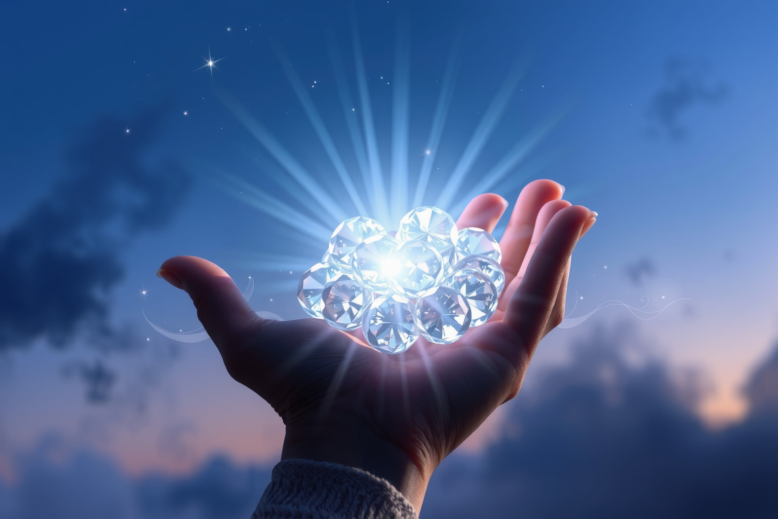 Sognare gioielli con diamanti simboleggia ricchezza e successo imminente.