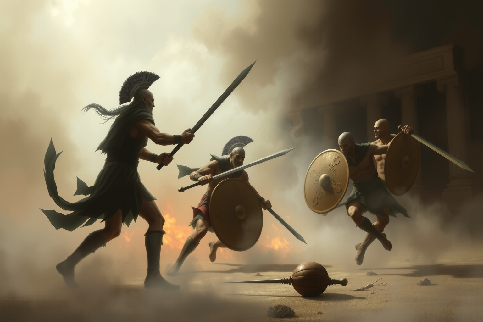 Sognare gladiatori romani simboleggia coraggio, lotta e sopravvivenza.