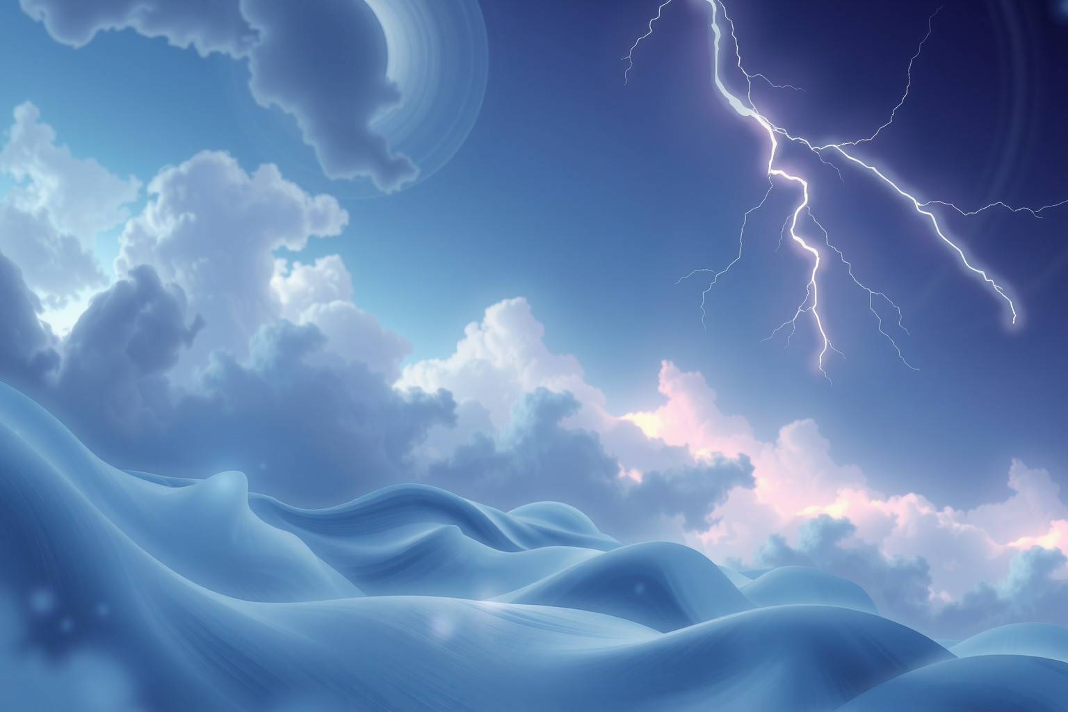 Sognare temporali simboleggia paura intensa e imminente trasformazione interiore.