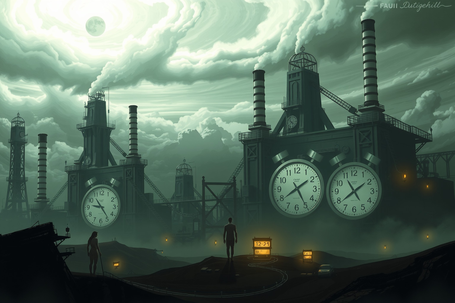 Sognare il rumore di fabbrica riflette stress e sovraccarico lavorativo.