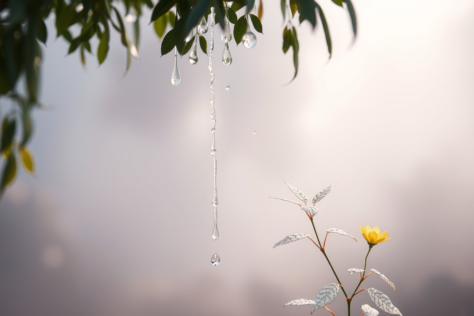 Sognare amaraco sotto la pioggia simboleggia purificazione e rinascita interiore.