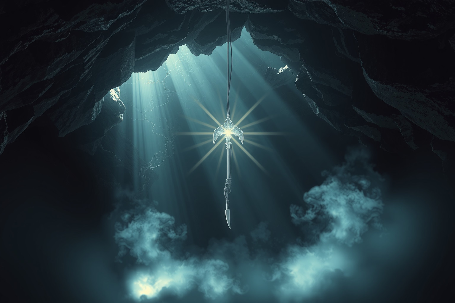 Sognare un arpione in grotta simboleggia sfide nascoste e coraggio.