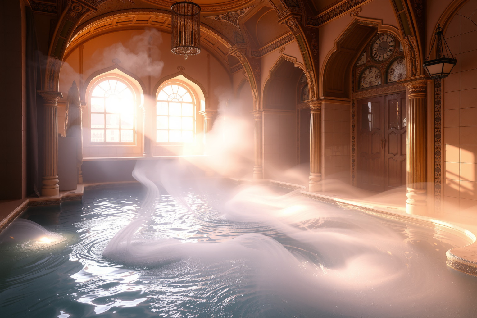 Sognare un bagno turco lussuoso simboleggia rinascita e benessere interiore.