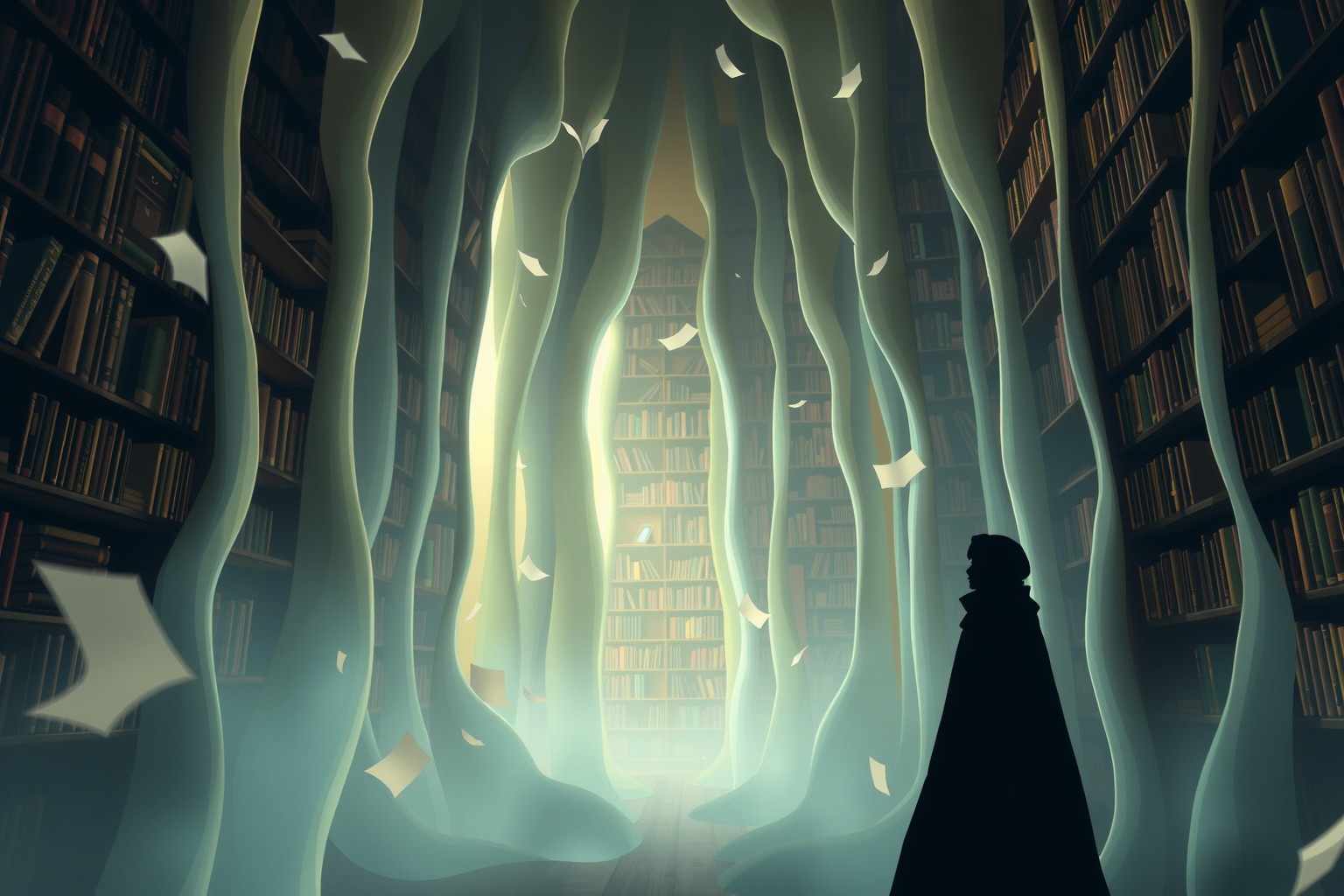 Sognare un bibliotecario silenzioso riflette saggezza nascosta e introspezione.