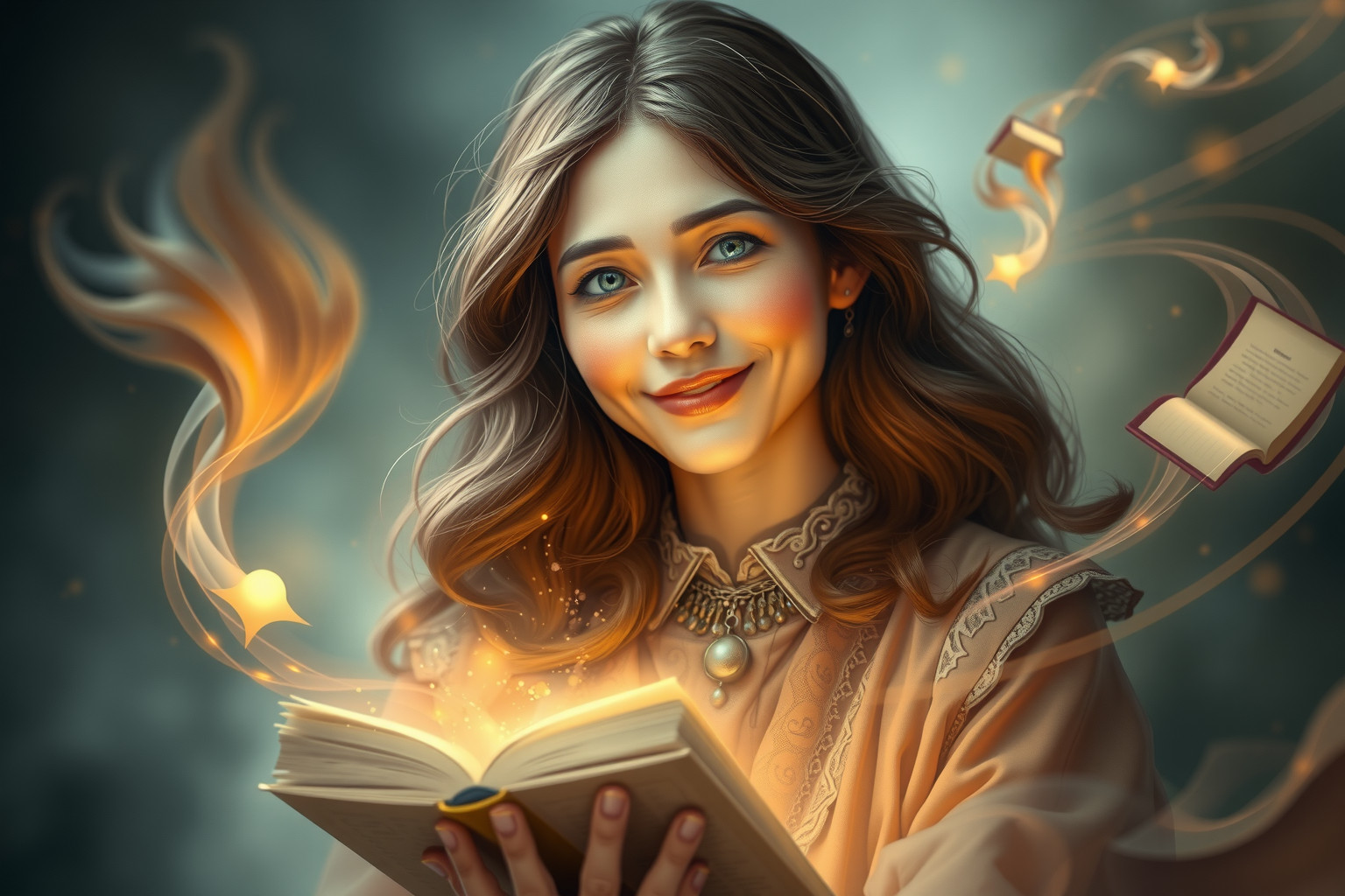 Sognare un bibliotecario sorridente indica saggezza e supporto emotivo.