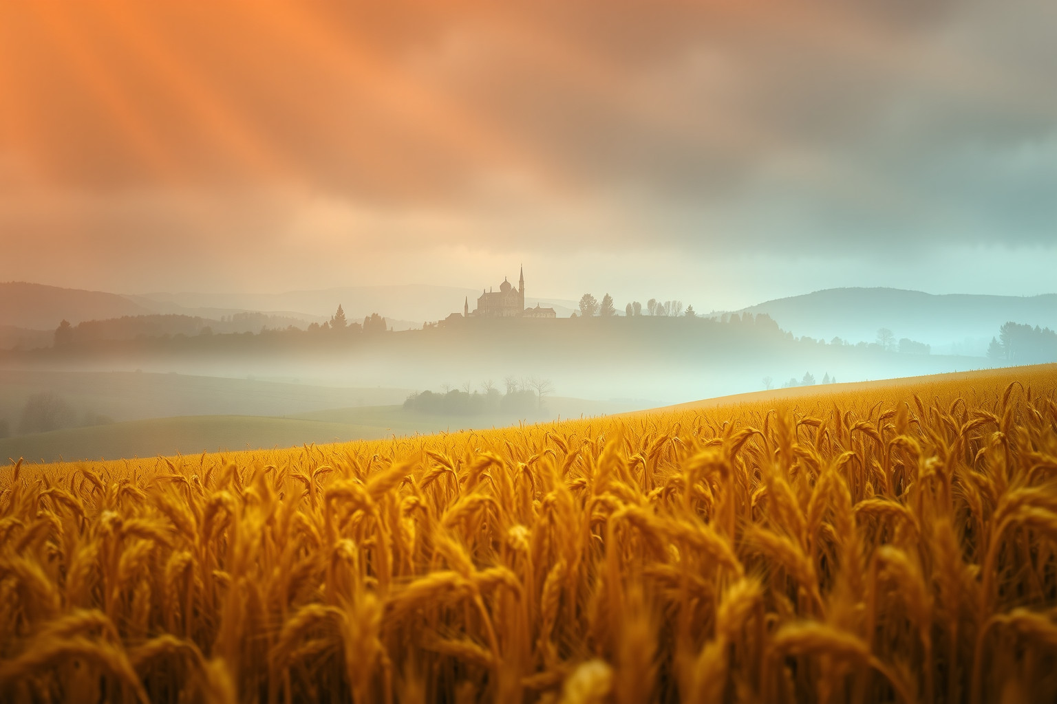 Sognare un campo di grano vicino a un villaggio simboleggia prosperità imminente.