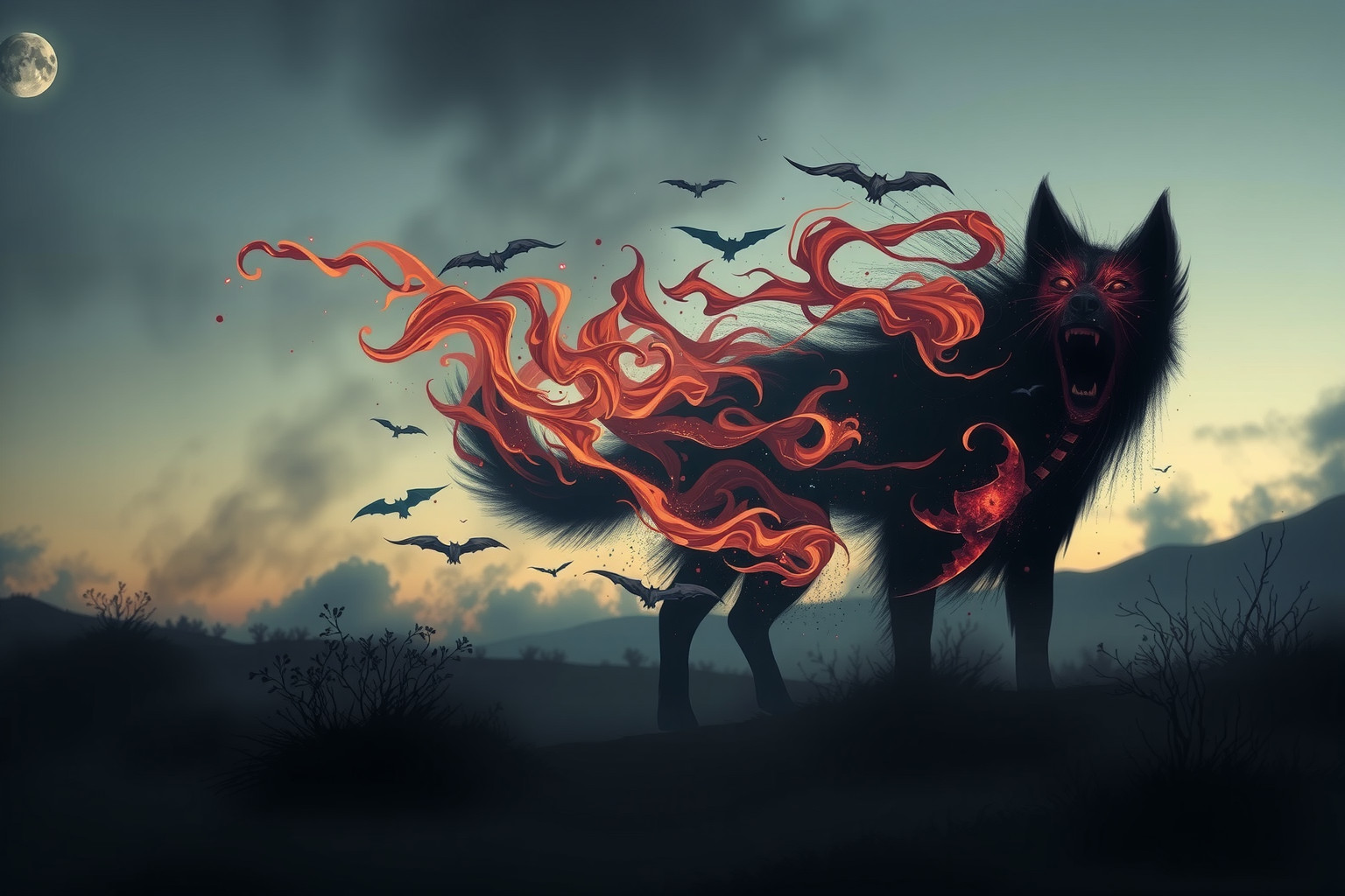 Sognare un cane arrabbiato indica conflitti interiori irrisolti.