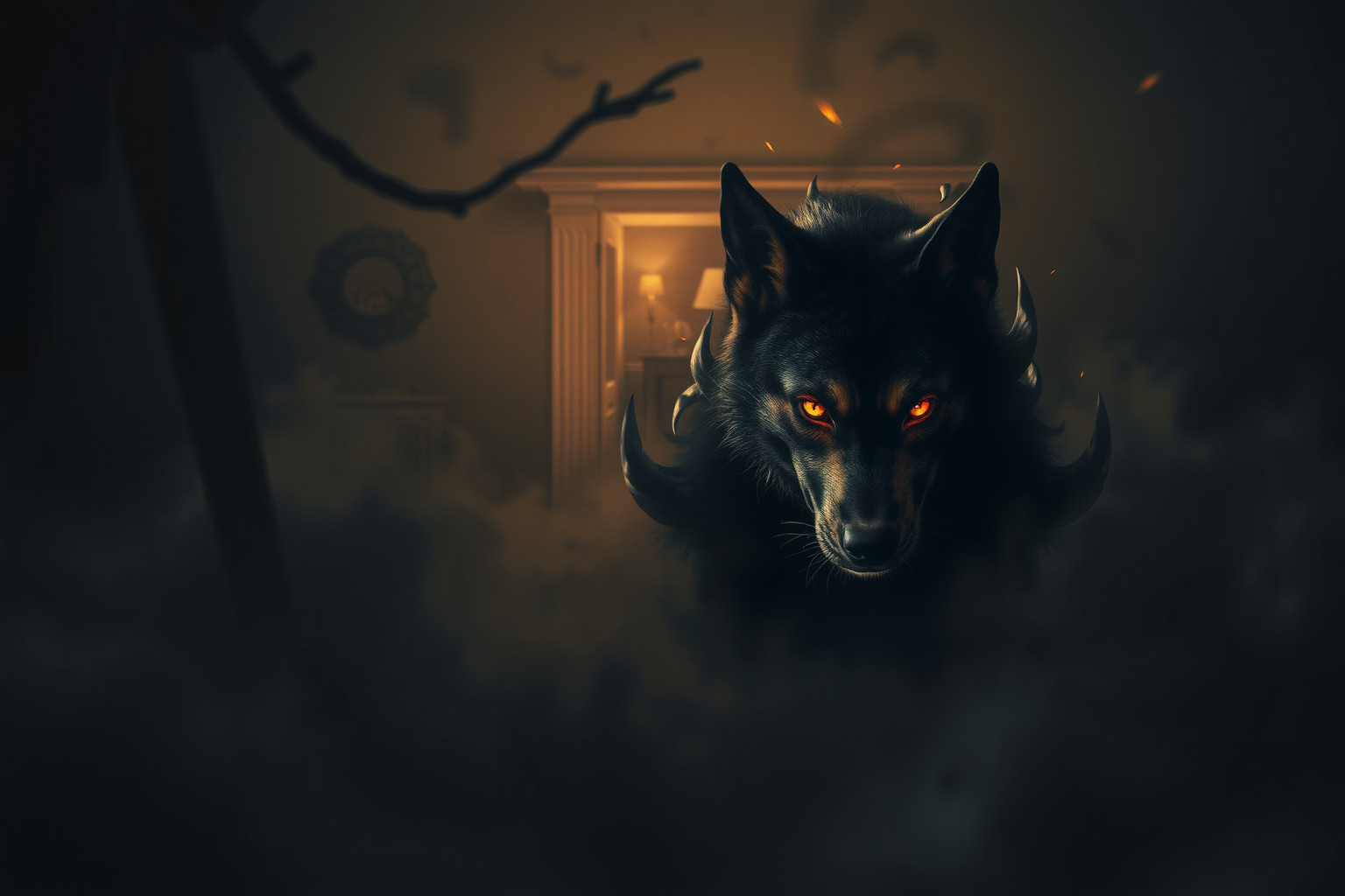 Sognare un cane arrabbiato in casa simboleggia conflitti interiori nascosti.