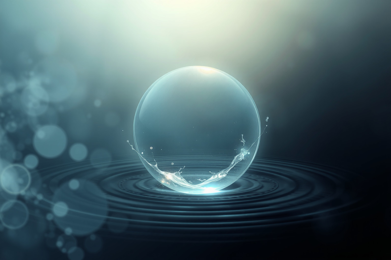 Sognare un cerchio d’acqua simboleggia emozioni intense e cicliche.